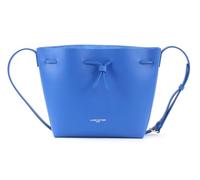 LANCASTER Cuir sac à épaule Saffiano Pure Smooth Bucket Bag Bleu Cyan