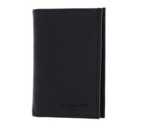 Lancaster | Delphino Lucas - Porte-Cartes Refente de Cuir de Vachette Grainé Noir