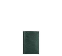 Lancaster | Delphino Lucas - Porte-Cartes Refente de Cuir de Vachette Grainé Vert foncé