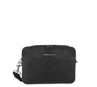 Lancaster | Delphino Lucas - Sacoche Refente de Cuir de Vachette Grainé Noir