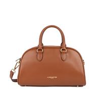 LANCASTER | Donna Bow - Sac à Main bowling Cuir de Vachette Lisse Camel foncé