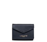 Lancaster | Dune - Mini Portefeuille Dos à Dos Cuir de Vachette Grainé Bleu foncé