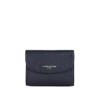 Lancaster | Dune - Portefeuille Dos à Dos Cuir de Vachette Grainé Bleu foncé