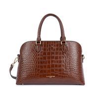 LANCASTER | Exo - Grand Sac demi lune Cuir de Vachette Grainé Châtaigne