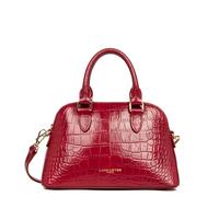 LANCASTER | Exo - Sac demi lune Cuir de Vachette Grainé Carmin
