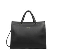 LANCASTER Grand sac cabas épaule - Foulonné Double Noir - In - Nude
