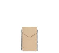 LANCASTER | Foulonné PM - Pochette smartphone Cuir de Vachette Grainé Beige foncé