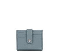 Lancaster | Foulonné PM - Porte-Cartes Cuir de Vachette Grainé Bleu Argile