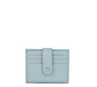 Lancaster | Foulonné PM - Porte-Cartes Cuir de Vachette Grainé Bleu fumé