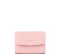 Lancaster | Foulonné PM - Portefeuille Cuir de Vachette Grainé Rose fumé