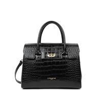 Sac à Main A rabat avec fermoir Exotic Croco 524-85 Noir Croco