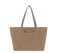 Lancaster Sac cabas épaule Zippé L Suédine KBA 518-063 Beige Foncé