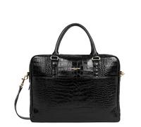 LANCASTER Porte documents - Mademoiselle Business Noir croco