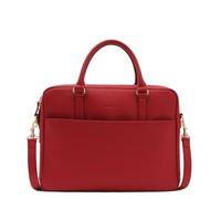 LANCASTER | Mademoiselle Business - Porte documents Cuir de Vachette Grainé Rouge