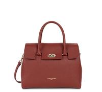LANCASTER | Milano Cosmos - Sac à Main Cuir de Vachette Grainé Carmin