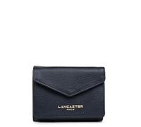 Lancaster | Dune - Mini Portefeuille Dos à Dos Cuir de Vachette Grainé Bleu foncé
