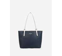 Lancaster Sac cabas épaule Zippée M Smooth Bleu Foncé - Ecru