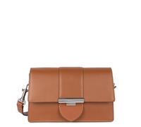 Sac trotteur à rabat avec fermoir S Paris Ily camel en cuir Camel