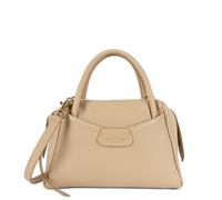 LANCASTER | Dune - Petit Sac à Main Cuir de Vachette Grainé Beige foncé