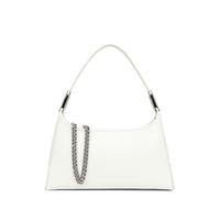 LANCASTER | Suave Ace - Petit Sac à Main Refente de Cuir de Vachette Lisse Blanc