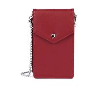 Lancaster - Pochette smartphone en cuir avec fermeture à pression - Femme - Accessoires - Rouge - Taille: ONE Size