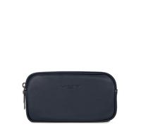 LANCASTER | Soft Vintage Homme - Pochette Cuir de Vachette Pleine Fleur Bleu - Fonce - Camel