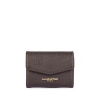 Lancaster Portefeuille A rabat avec pression Dune Cuir Marron Foncé