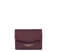 Lancaster Portefeuille A rabat avec pression Dune Cuir Bordeaux Foncé