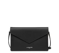 LANCASTER | Pur & Element City - Pochette Refente de Cuir de Vachette Lisse Noir - In - Rouge