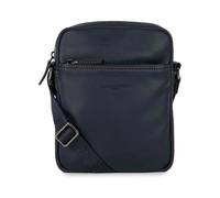 Lancaster - Sac bandoulière zippé en cuir de vachette - Homme - Sacs - Bleu - Taille: ONE Size