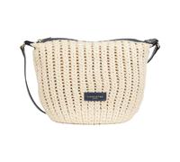 Lancaster Sac Besace Tressé Coton Cuir Bleu