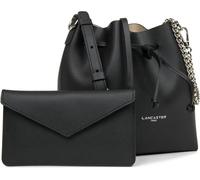 Sac Bourse à Lacets Coulissants Noir Taille S PUR & ELEMENT CITY - Lancaster en cuir Noir