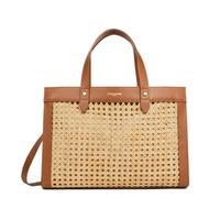 LANCASTER Sac cabas main - Cannage Rotin