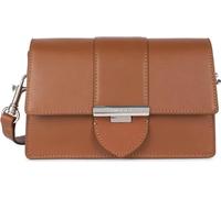Sac trotteur à rabat avec fermoir S Paris Ily camel en cuir Camel