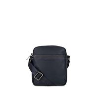 Lancaster Paris Mini sacoche Soft Vintage Cuir vachette Homme Bleu/Camel