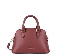 LANCASTER | Sierra Jia - Sac demi lune Refente de Cuir de Vachette Grainé Bordeaux