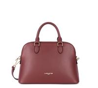 LANCASTER | Sierra Jia - Sac demi lune Refente de Cuir de Vachette Grainé Bordeaux