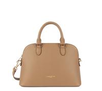 LANCASTER | Sierra Jia - Sac demi lune Refente de Cuir de Vachette Grainé Sable
