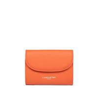 Lancaster | Sierra PM - Portefeuille Refente de Cuir de Vachette Grainé Orange