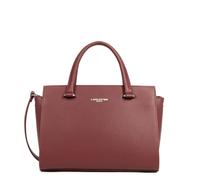 LANCASTER | Sierra - Sac à Main Refente de Cuir de Vachette Grainé Bordeaux