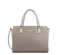 LANCASTER | Smooth - Sac à Main Refente de Cuir de Vachette Lisse Taupe - Galet