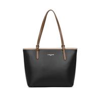 LANCASTER Sac cabas épaule - Smooth Noir - Nude - Vison