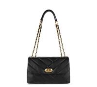 Lancaster Soft Matelassé Sac porté épaule noir, cuir, femme