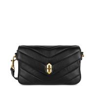 Sac trotteur A rabat avec fermoir Soft Matelassé Lancaster 530-39 Noir