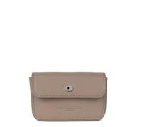 Lancaster | Soft PM - Porte-Cartes Cuir de Vachette Pleine Fleur Galet Fonce