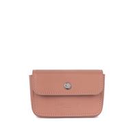 Lancaster | Soft PM - Porte-Cartes Cuir de Vachette Pleine Fleur Rose Cendre