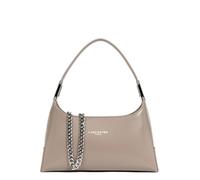 LANCASTER | Suave Ace - Petit Sac à Main Refente de Cuir de Vachette Lisse Galet Fonce