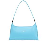 Lancaster Paris Sac baguette Suave Ace zippé M cuir Bleu Atoll