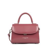 LANCASTER | Suave Even - Petit Sac à Main Refente de Cuir de Vachette Lisse Bois rose