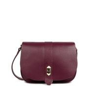 LANCASTER | Top Double - Sac beSace Cuir de Vachette Grainé Bordeaux - In - Or pâle